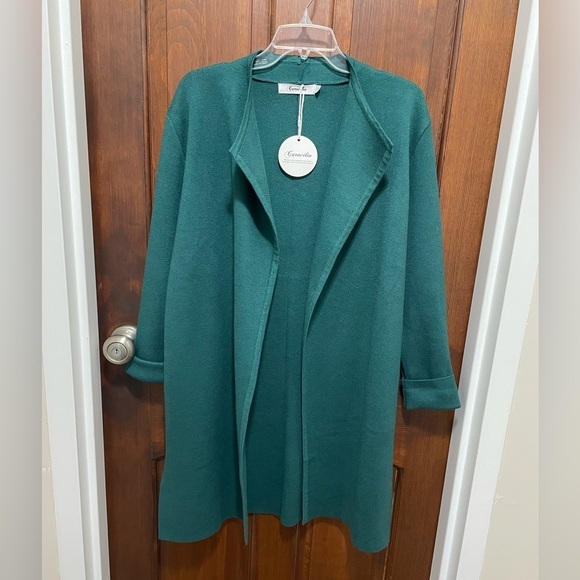 Caracilia Sweaters - Caracilia women’s large Cardigan sweater, open front, long sleeve Lapel jacket